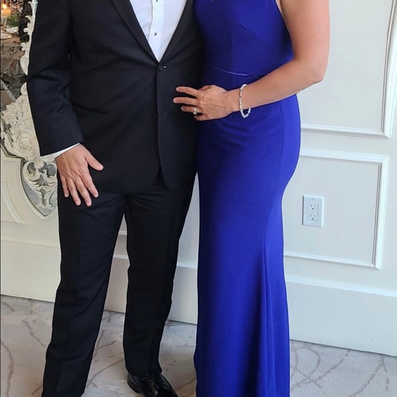 Royal Blue Evening Dress - Picture 4 of 6